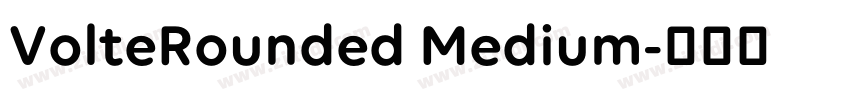 VolteRounded Medium字体转换
